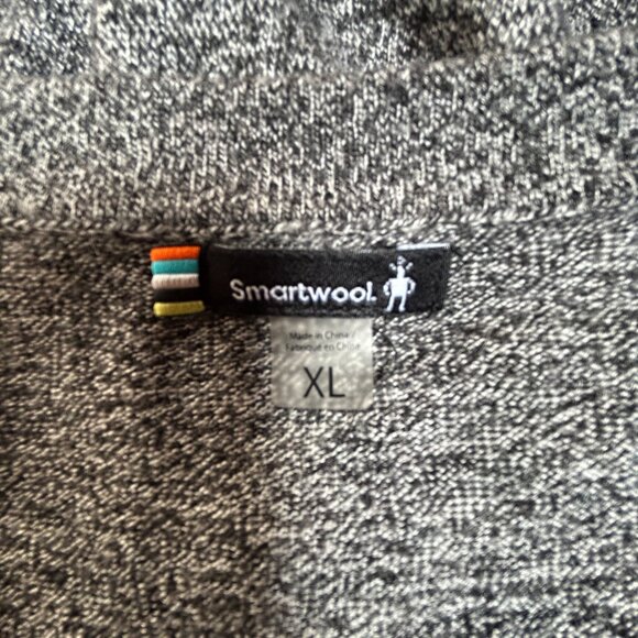 Smartwool Womens Shadow Pine Tunic Sweater XL Gray Long Sleeve V-Neck Pullover - Picture 3 of 8